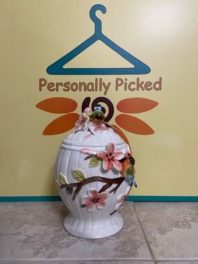 Corner Ruby Botanical Collection Large Canister